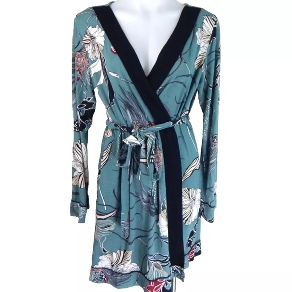 Soma Cool Nights Floral Short Robe - Picture 1 of 3